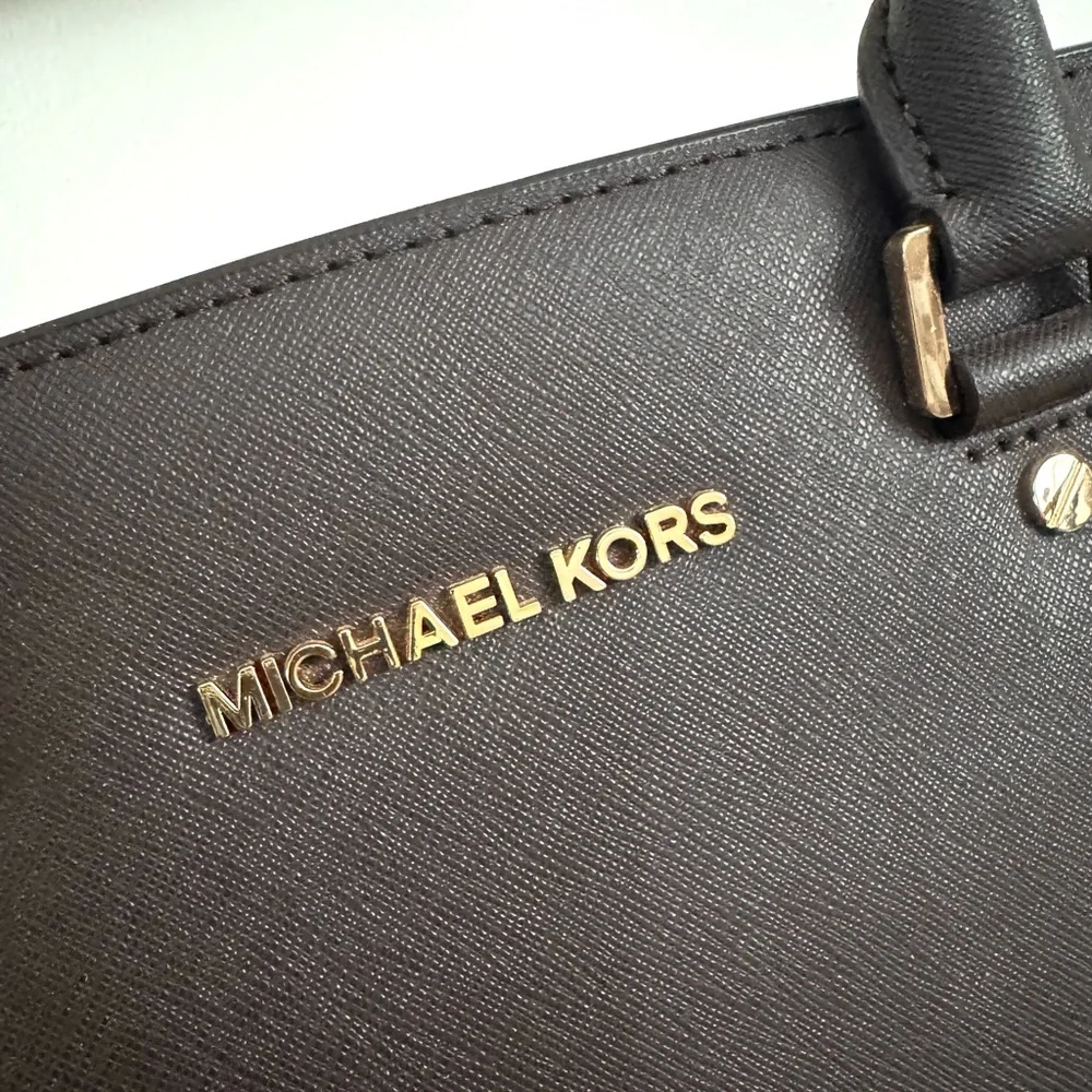 Michael Kors Selma Grommet Large Saffiano Leather Satchel